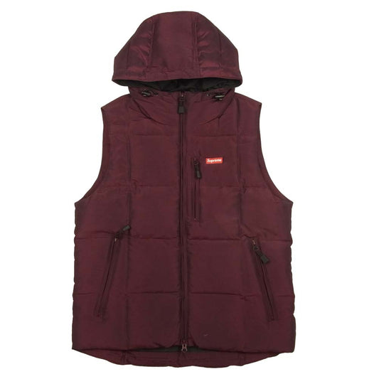 Supreme シュプリーム 14AW Iridescent Puffy Vest ダウンベスト パフィー エンジ系 S【中古】