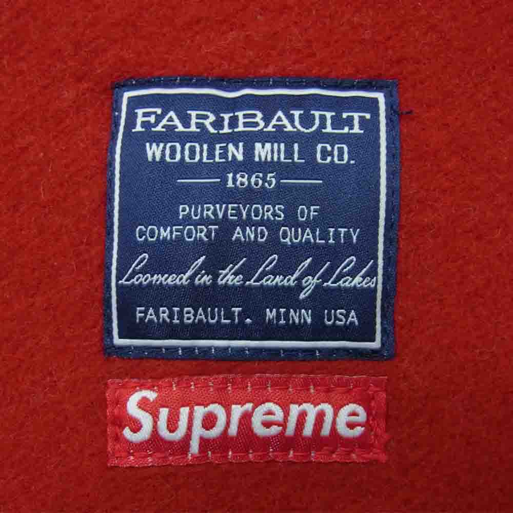 Supreme シュプリーム 14AW × Faribault Woolen mills Box Logo Blanket ファリバルトウーレンミルズ ブランケット レッド系【中古】