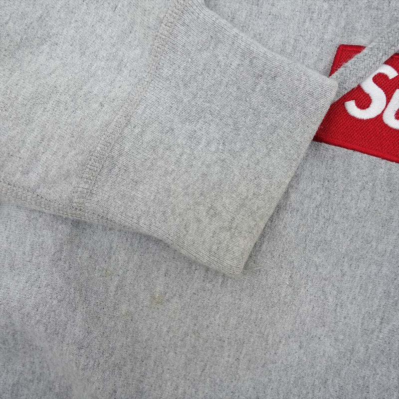 Supreme シュプリーム Box Logo Hooded Sweat Shirt ボックスロゴ フーデッド スウェット プルオーバー パーカー グレー系 S【中古】