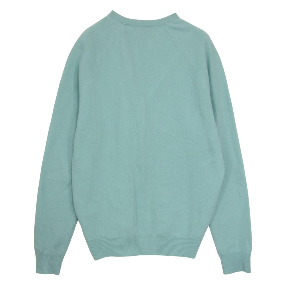 Supreme シュプリーム 15AW Cashmere Sweater カシミア セーター クルーネック ニット ライトブルー系 M【中古】