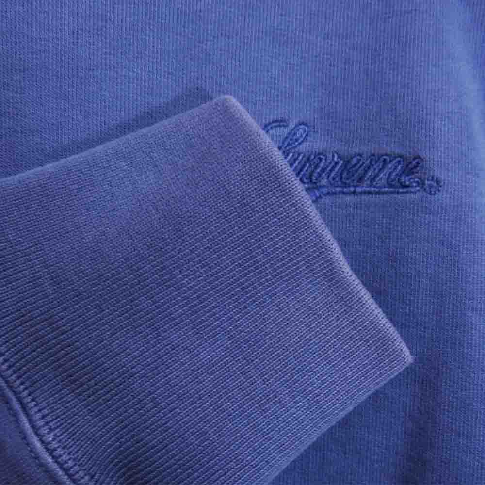 Supreme シュプリーム 16SS Embroidered Overdyed Crewneck オーバーダイド クルーネック スウェット パープル系 S【中古】