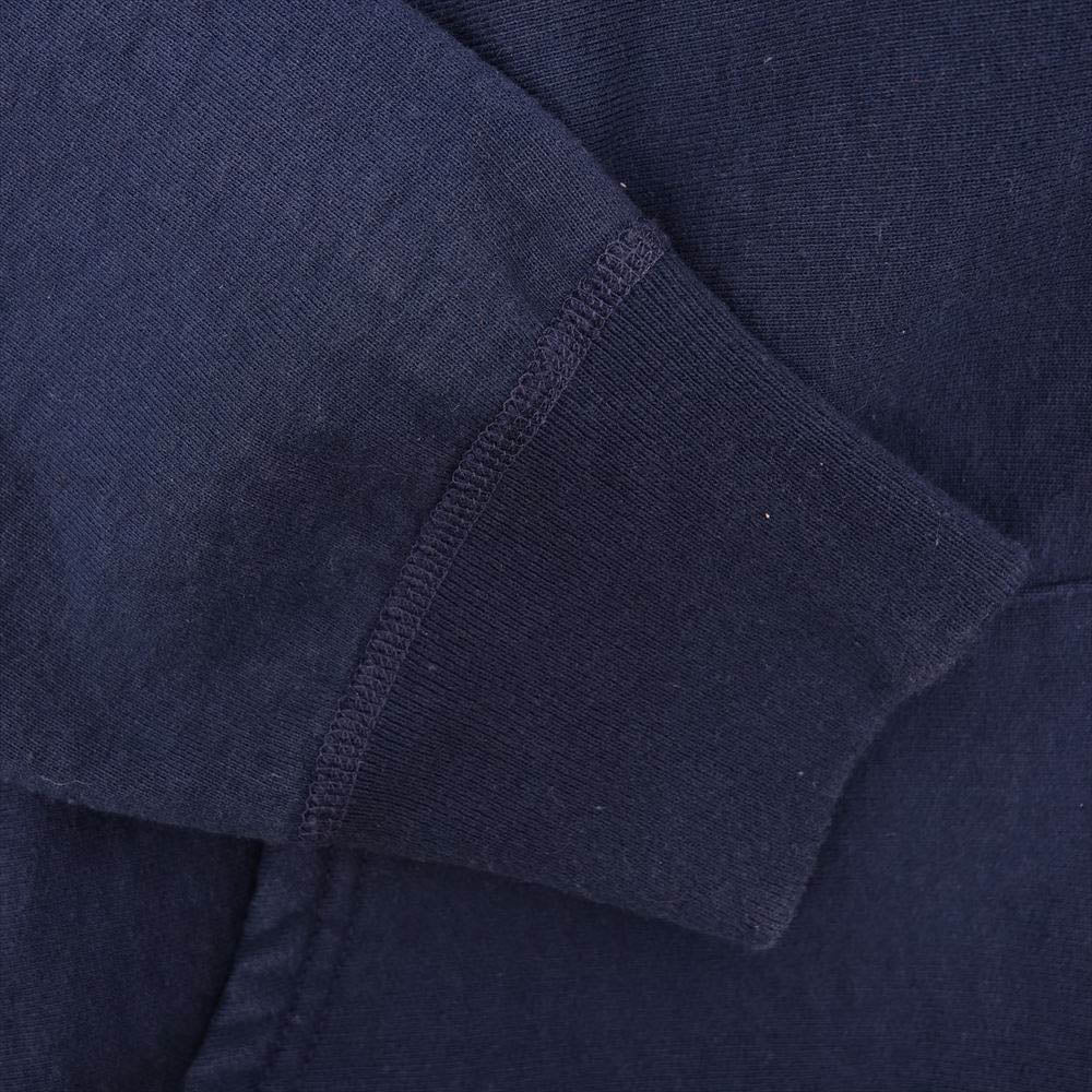 Supreme シュプリーム 13AW Mini Harverd Pullover ミニ ハーバード プルオーバー フーディ パーカー ネイビー系 S【中古】