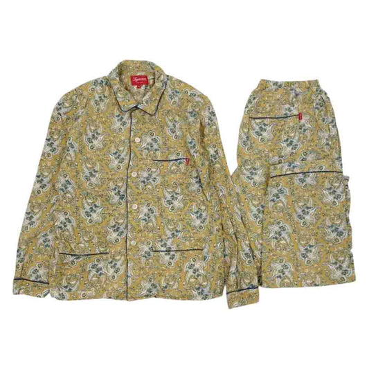 Supreme シュプリーム 15AW Paisley Flannel Pajama Set ペイズリー フランネル パジャマ セット マルチカラー系 S【中古】