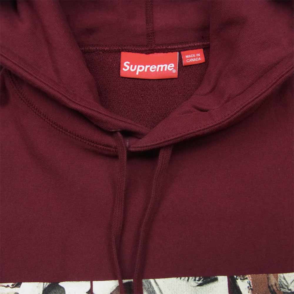 Supreme シュプリーム 15SS Kids 40oz Hooded Sweatshirt キッズ 40 オンス フーデッド スウェット パーカー エンジ系 S【中古】