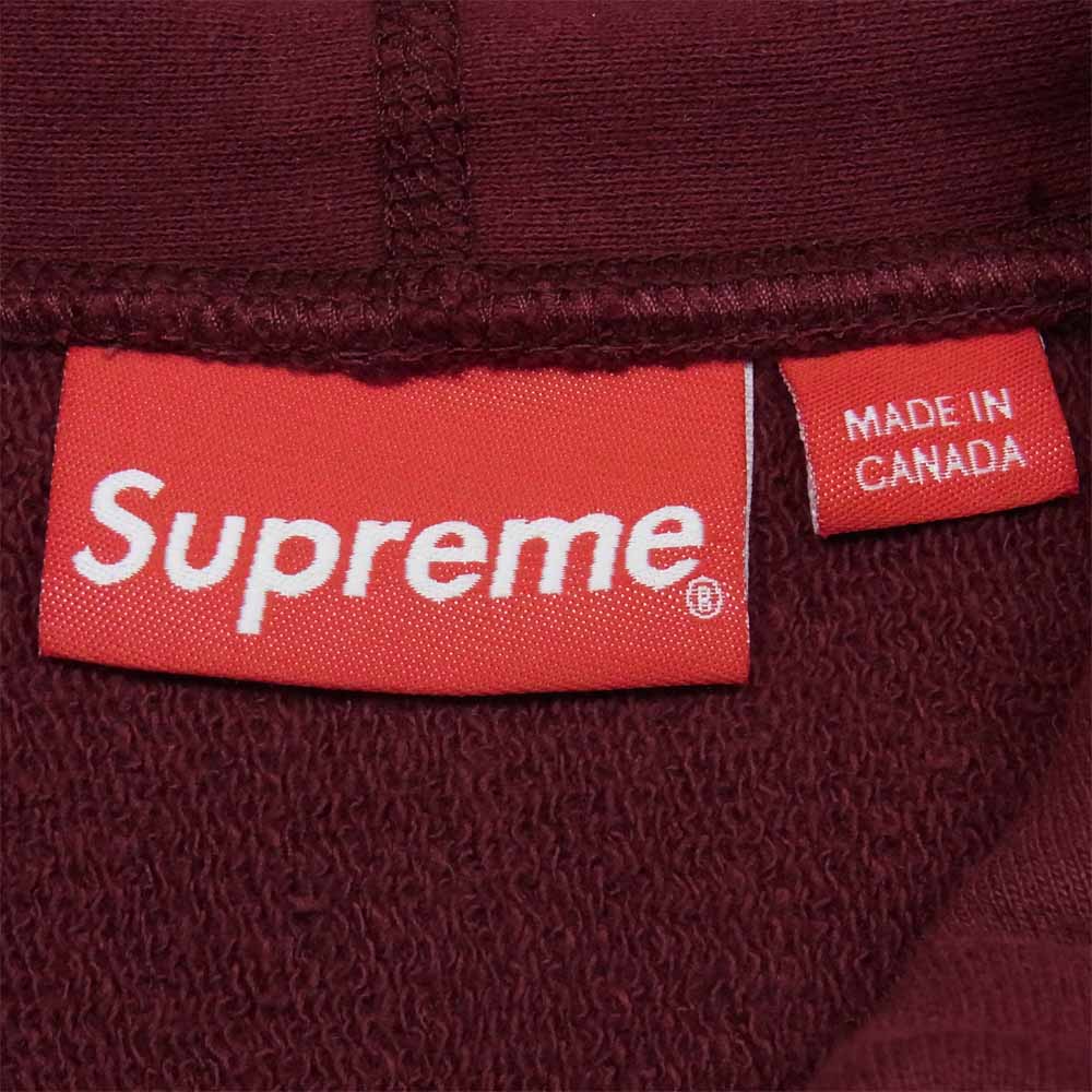 Supreme シュプリーム 15SS Kids 40oz Hooded Sweatshirt キッズ 40 オンス フーデッド スウェット パーカー エンジ系 S【中古】