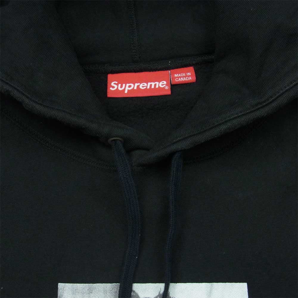 Supreme シュプリーム 13AW Basquiat Pullover バスキア フォトプリント プルオーバー フーディ パーカー ブラック系 S【中古】