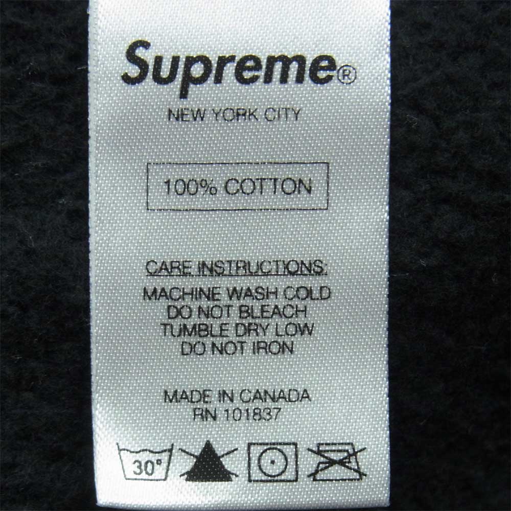 Supreme シュプリーム 13AW Basquiat Pullover バスキア フォトプリント プルオーバー フーディ パーカー ブラック系 S【中古】