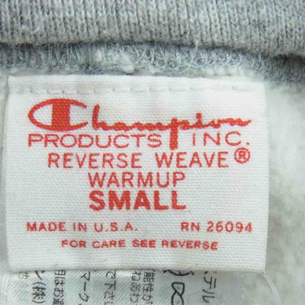 Champion チャンピオン USA製 単タグ 復刻 リバースウィーブ スウェット パンツ コットン グレー系 S【中古】
