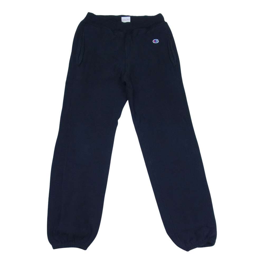 Champion チャンピオン USA製 単タグ 復刻 リバースウィーブ スウェット パンツ ブラック系 S【中古】