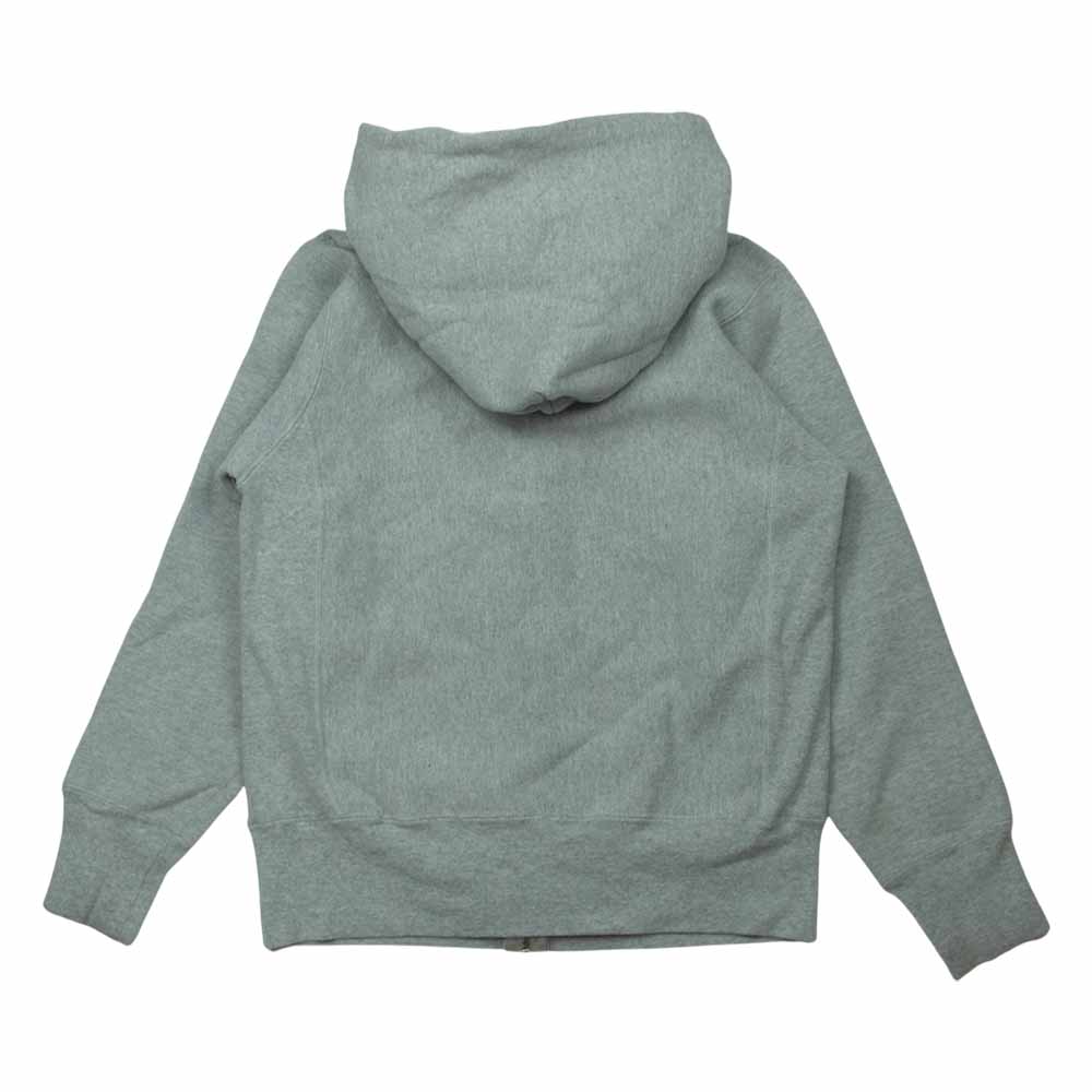 Champion チャンピオン USA製 単タグ 復刻 リバースウィーブ フルジップ スウェット パーカー グレー系 S【中古】