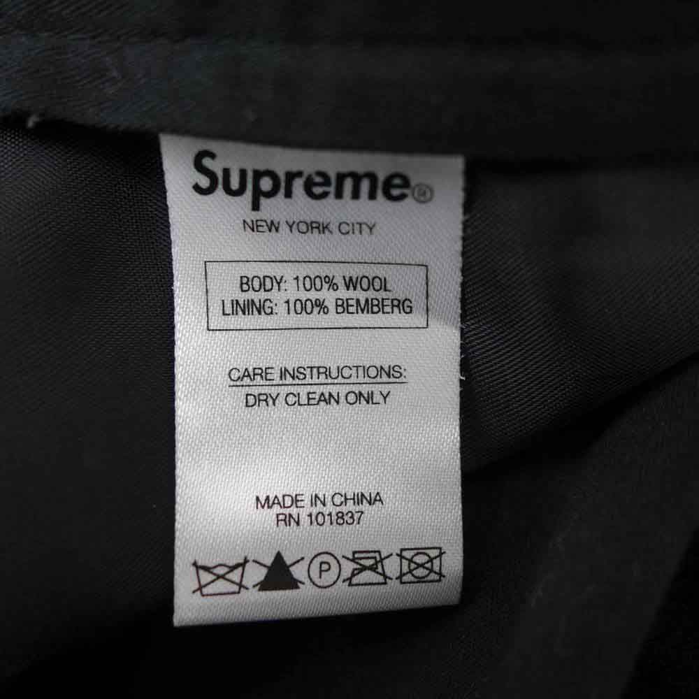Supreme シュプリーム 15AW × Loro Piana ロロピアーナ Wool Trouser ウール トラウザー パンツ グレー系 30【中古】