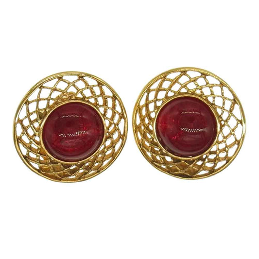 CHANEL シャネル 2 9 カラーストーン イヤリング ブルー ブルー系【中古】