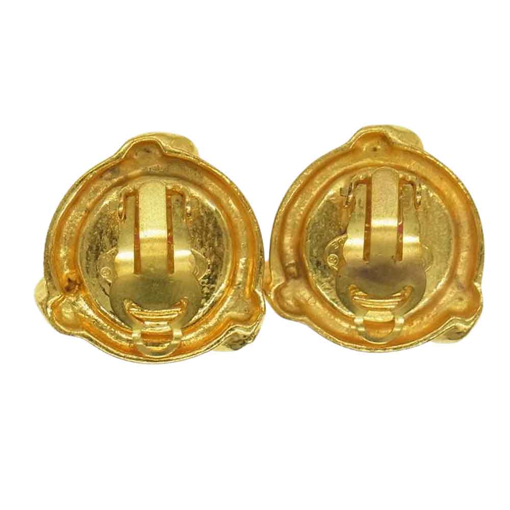CHANEL シャネル 2 3 カラーストーン イヤリング レッド レッド系【中古】