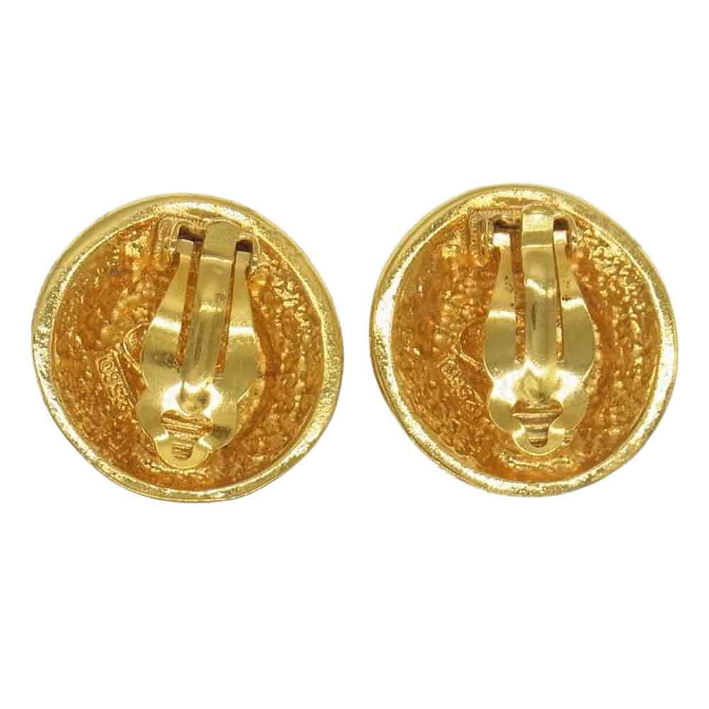 CHANEL シャネル カラーストーン イヤリング レッド レッド系【中古】