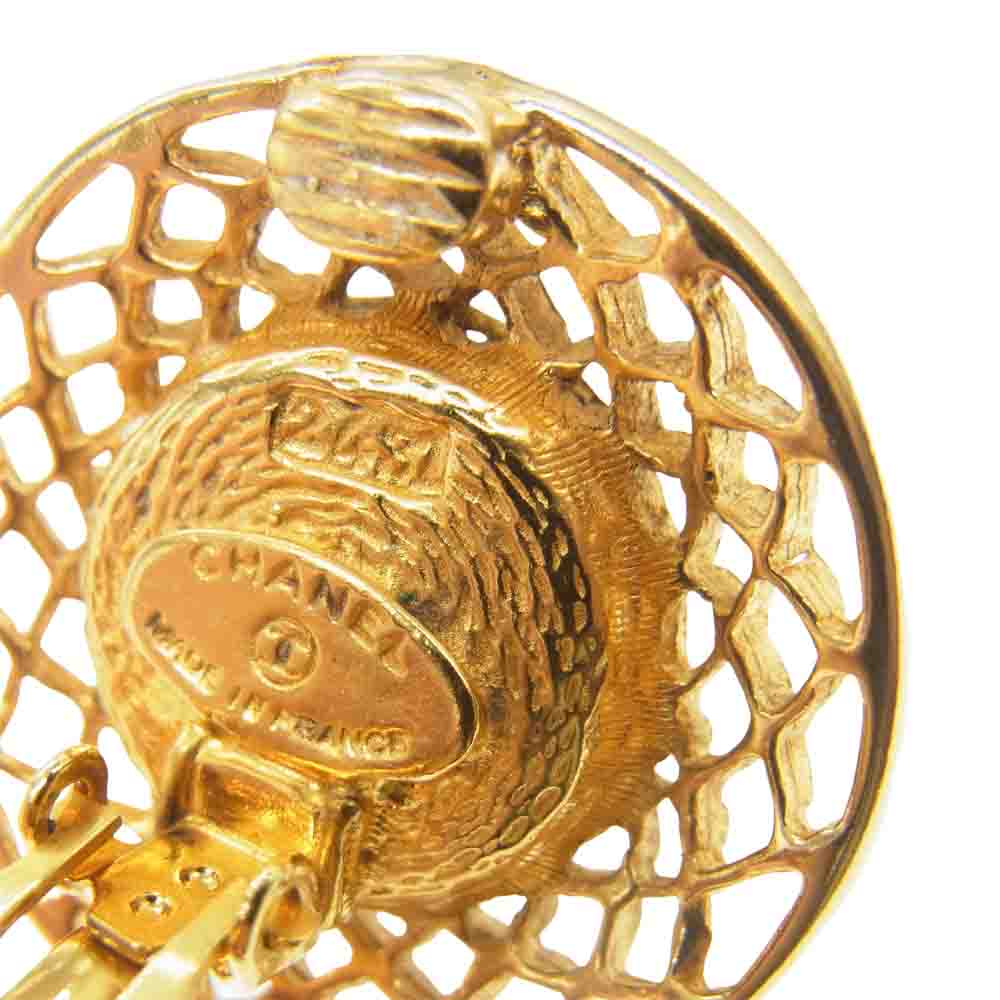 CHANEL シャネル カラーストーン イヤリング レッド レッド系【中古】