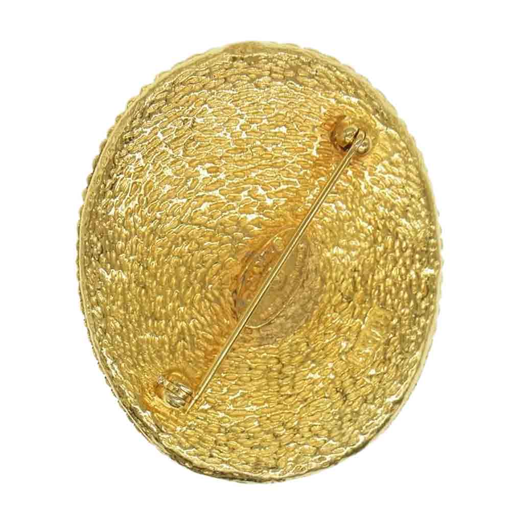 CHANEL シャネル ココマーク 天使 ブローチ ゴールド系【中古】