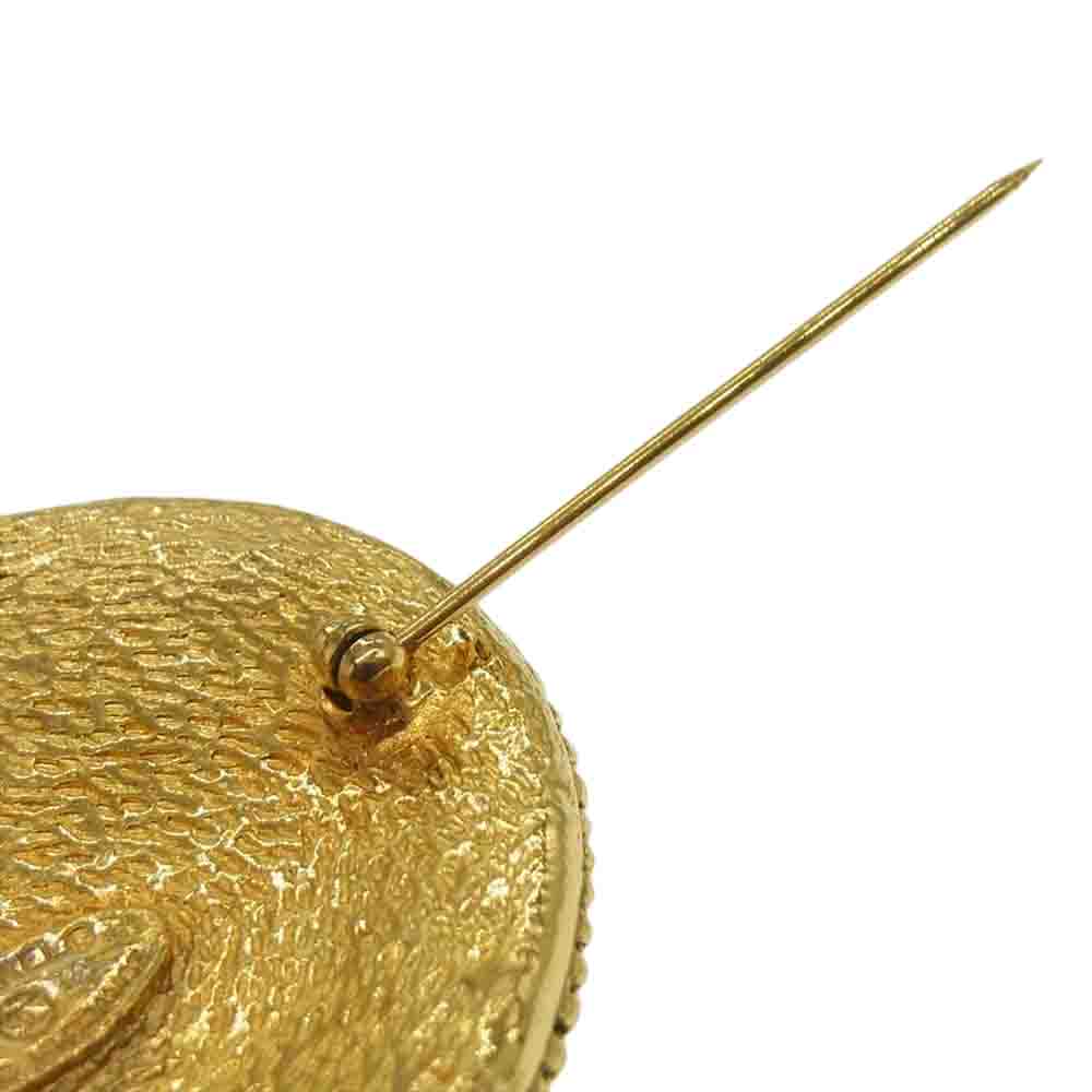 CHANEL シャネル ココマーク 天使 ブローチ ゴールド系【中古】