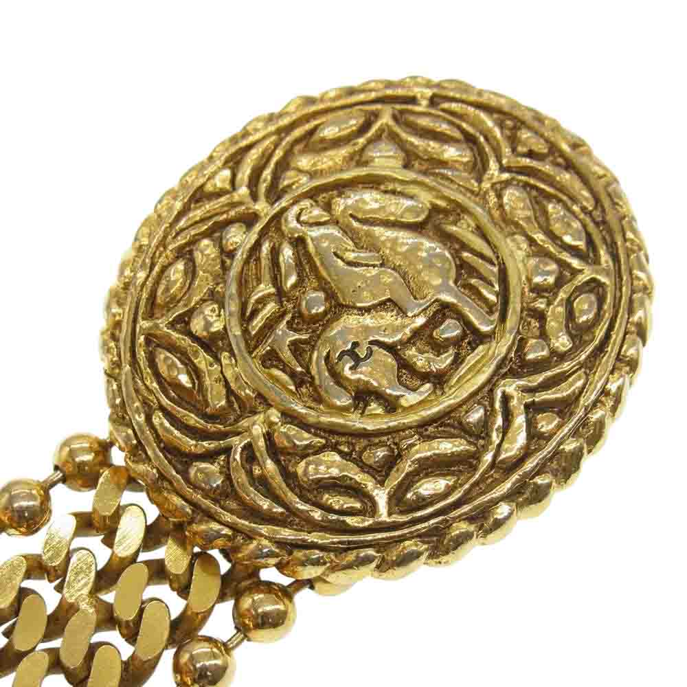 CHANEL シャネル ココマーク チェーン ベルト ゴールド系【中古】