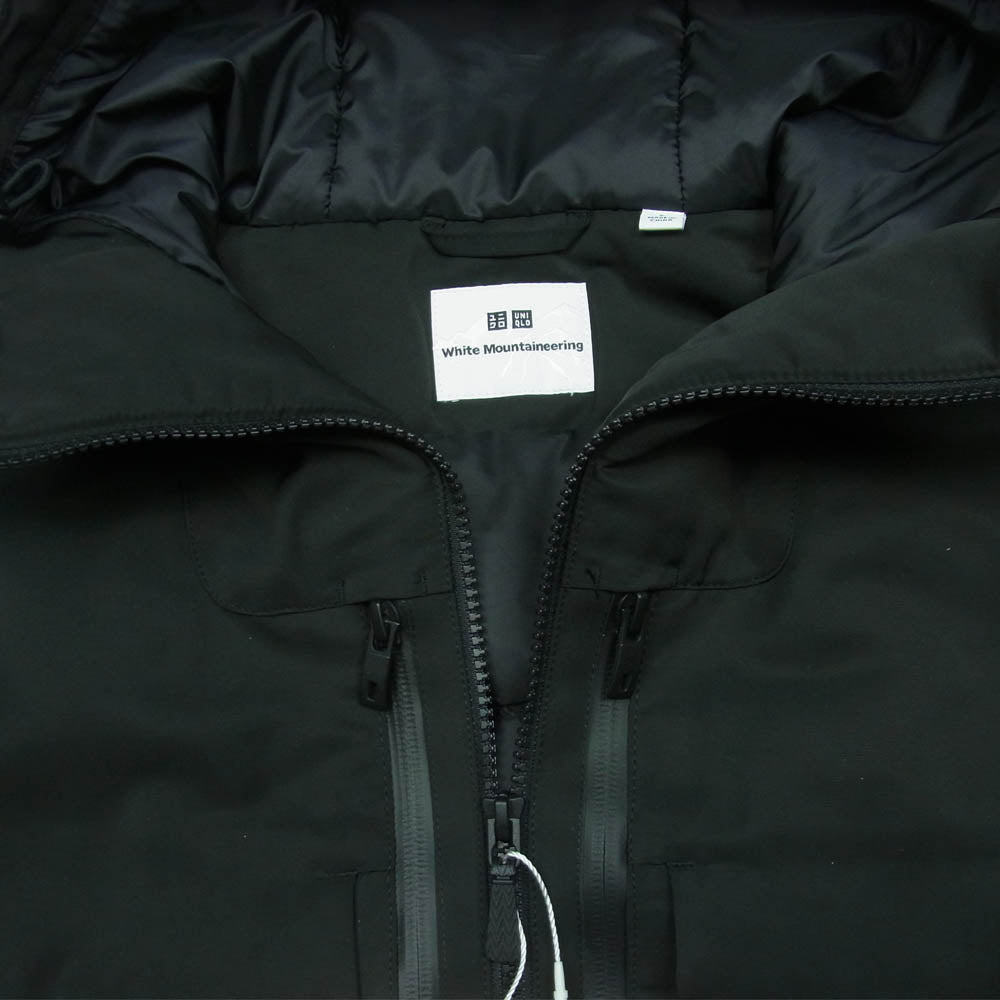 ユニクロ 21AW White Mountaineering ホワイトマウンテニアリング ハイブリッド ダウン ジャケット オーバーサイズ パーカ ブラック系【新古品】【未使用】【中古】