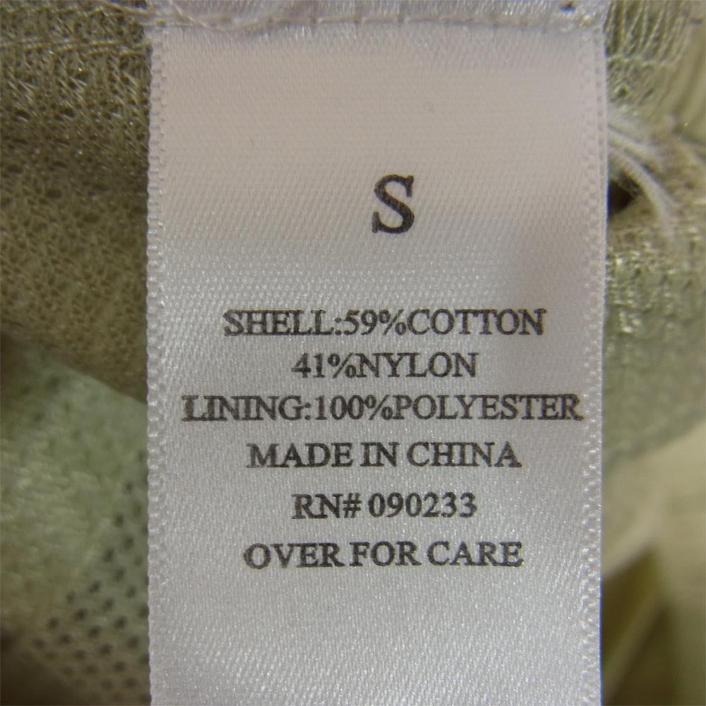 FEAR OF GOD フィアオブゴッド ESSENTIALS NYLON TRACK PANTS エッセンシャルズ リフレクターロゴ ナイロン トラック パンツ オリーブ系 S【中古】