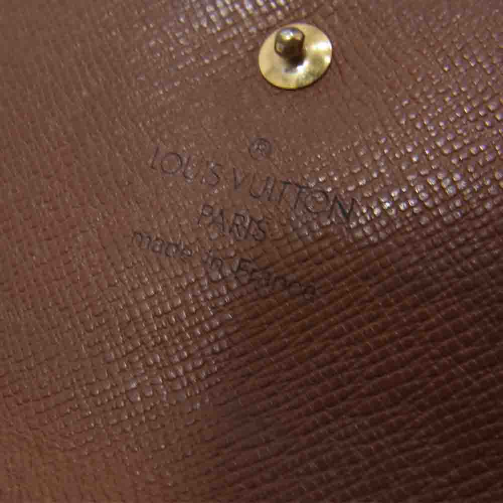 LOUIS VUITTON ルイ・ヴィトン M61652 モノグラム ポルトモネ ビエ カルトクレディ Wホック 財布 ブラウン系【中古】