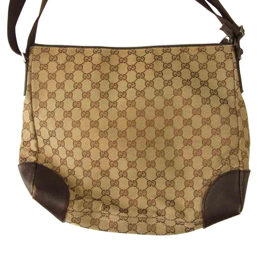 GUCCI グッチ 110054 GGキャンバス ショルダー バッグ ブラウン系【中古】