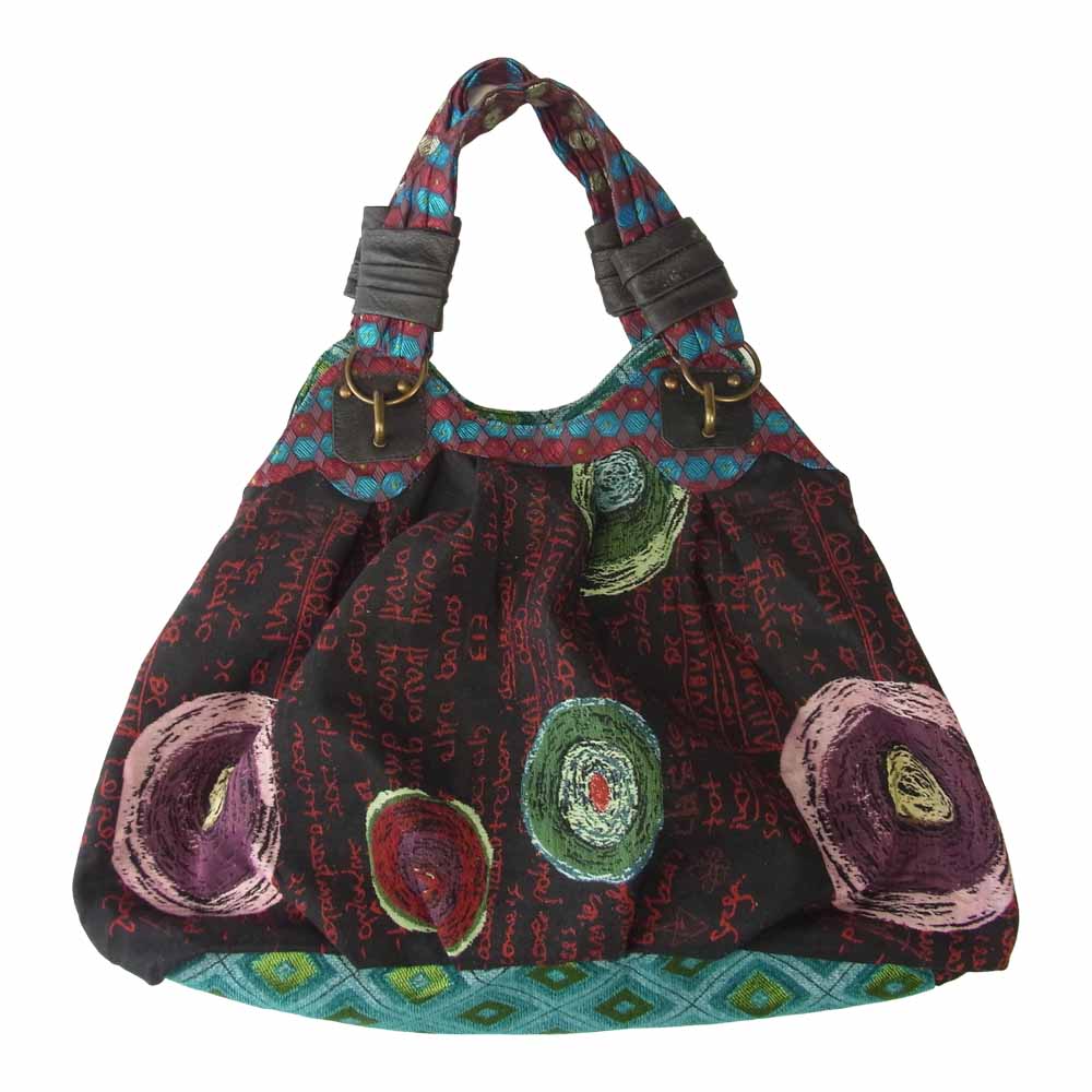 デシグアル 37X5064 2000 BOLS BIG BAG ビッグ トート バッグ マルチカラー系【中古】
