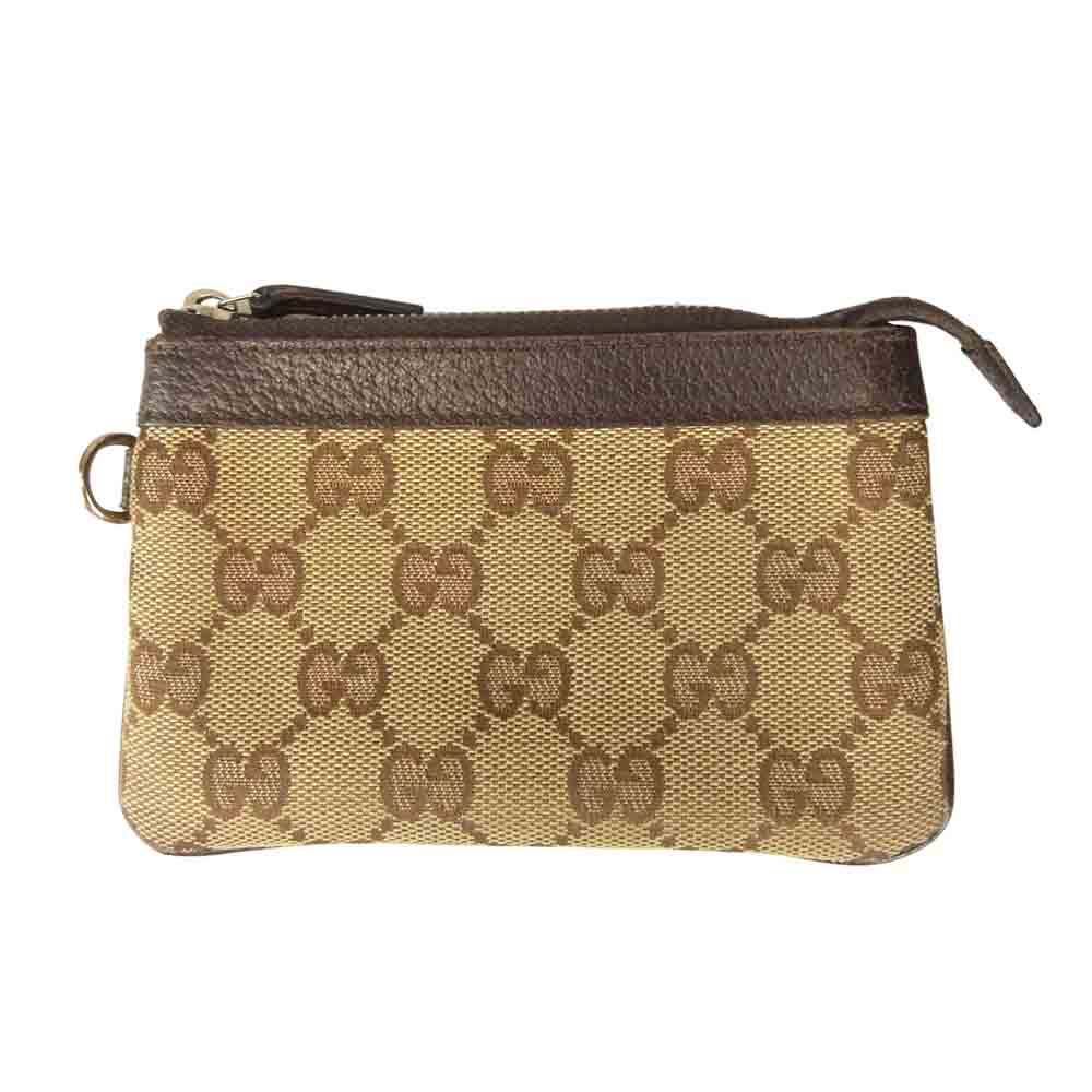 GUCCI グッチ 146570 1502 GG シマ レザー コインケース ブラウン系【中古】 – ブランド古着 LIFE