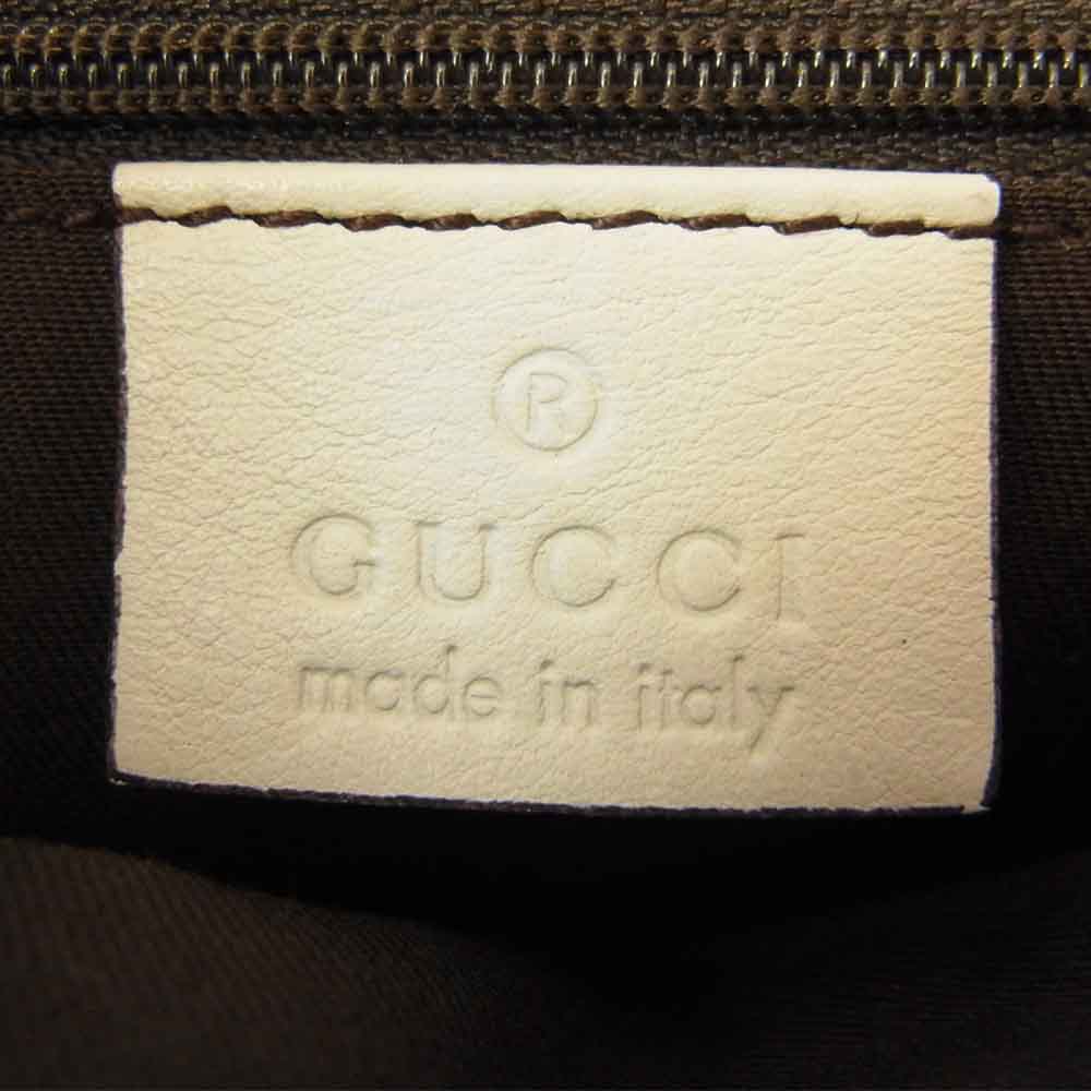 GUCCI グッチ 190525 001013 アビーライン GGシマ レザー ショルダー ハンドバッグ ベージュ系【中古】