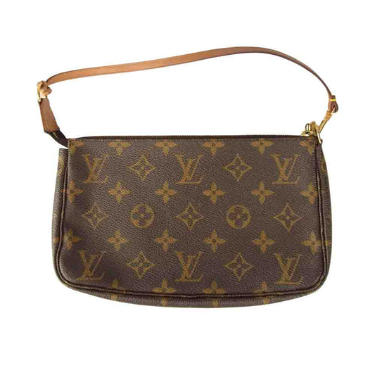 LOUIS VUITTON ルイ・ヴィトン M51980 モノグラム ポシェット アクセソワール ブラウン系【中古】
