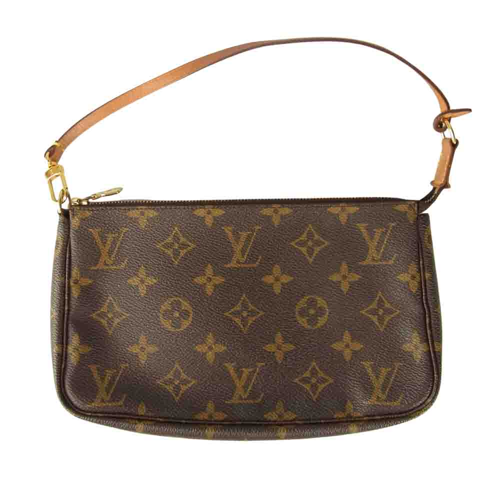 LOUIS VUITTON ルイ・ヴィトン M51980 モノグラム ポシェット アクセソワール ブラウン系【中古】
