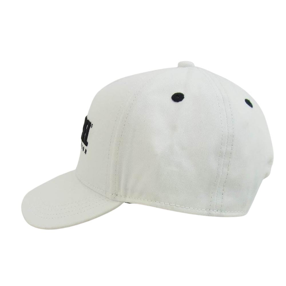 DIESEL ディーゼル ロゴ刺繍 ベースボール キャップ 帽子 ホワイト系