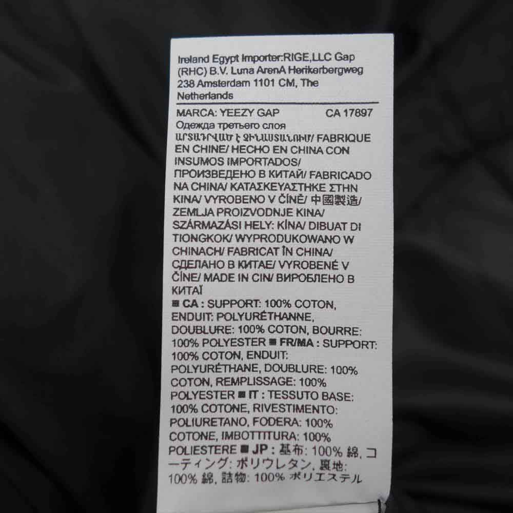 GAP ギャップ YZY イージーKanye West ROUND JACKET カニエウエスト ラウンド ジャケット ブラック系 L【新古品】【未使用】【中古】