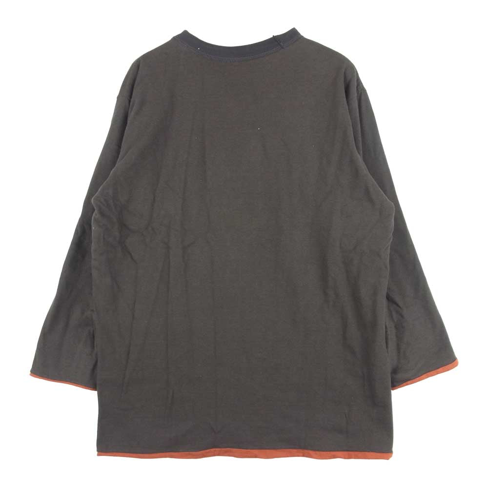 FREEWHEELERS フリーホイーラーズ POWER WEAR リバーシブル ７分袖 Tシャツ カットソー ブラウン系 オレンジ系 M【中古】