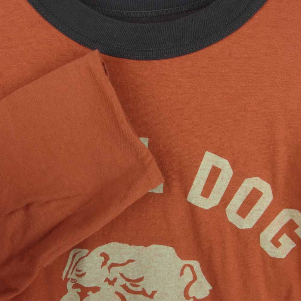 FREEWHEELERS フリーホイーラーズ POWER WEAR リバーシブル ７分袖 Tシャツ カットソー ブラウン系 オレンジ系 M【中古】