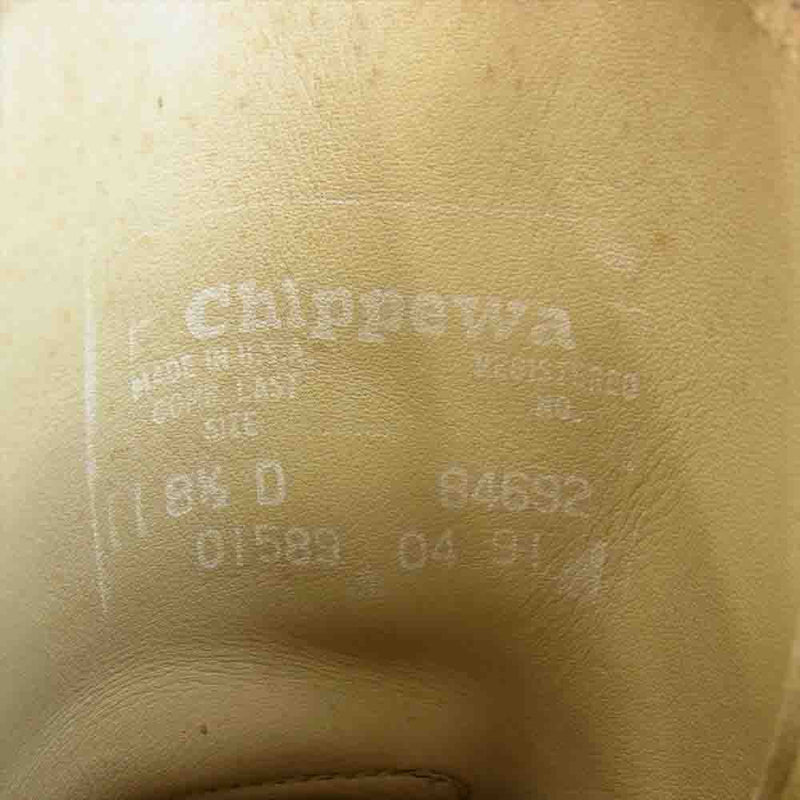 Chippewa チペワ 1589 プルオン ペコス ブーツ ベージュ系 8.5D【中古】