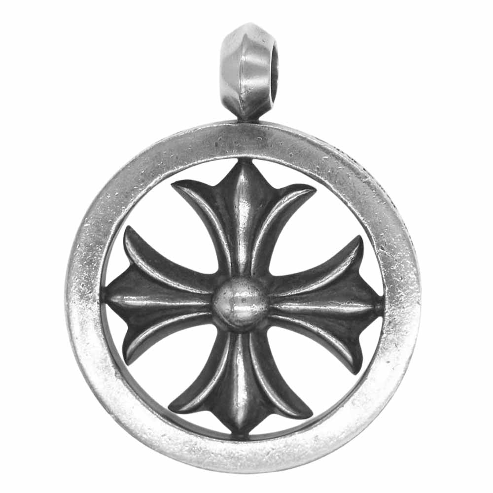CHROME HEARTS クロムハーツ（原本無） CH PLUS MEDALION CHプラス メダリオン ペンダントトップ シルバー系【中古】