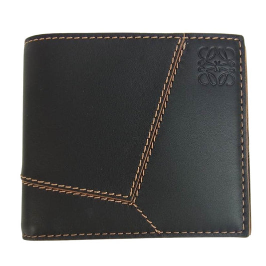 LOEWE ロエベ パズルステッチ バイフォールド ウォレット ブラック系【新古品】【未使用】【中古】