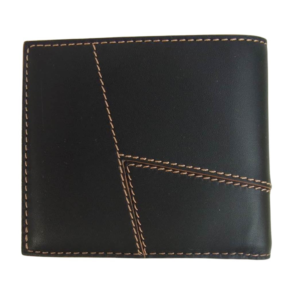LOEWE ロエベ パズルステッチ バイフォールド ウォレット ブラック系【新古品】【未使用】【中古】
