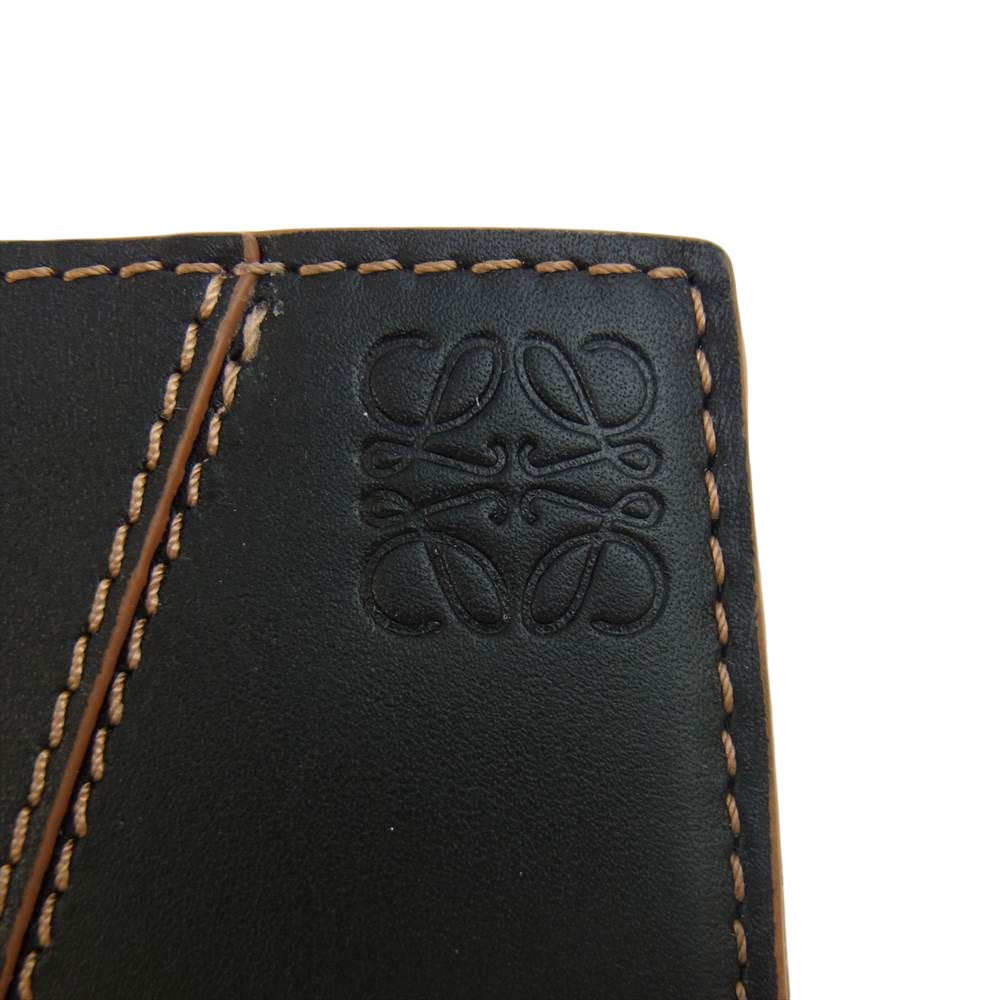 LOEWE ロエベ パズルステッチ バイフォールド ウォレット ブラック系【新古品】【未使用】【中古】