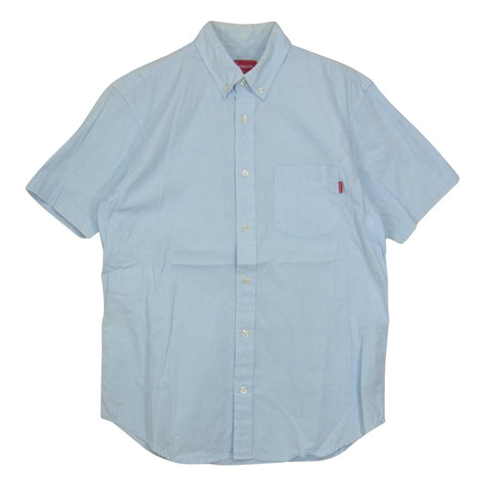 Supreme シュプリーム S/S Shirt 半袖 ボタンダウン シャツ ライトブルー ライトブルー系 S【中古】