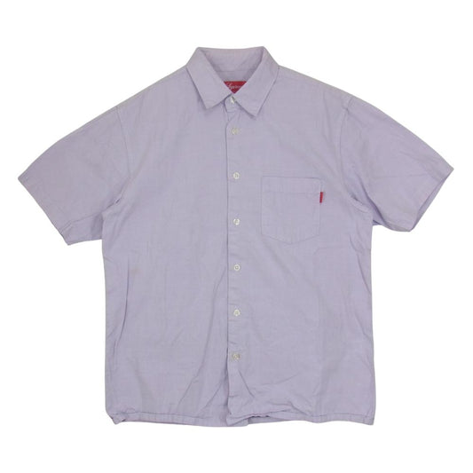 Supreme シュプリーム S/S Shirt 半袖 シャツ ライトパープル パープル系 S【中古】