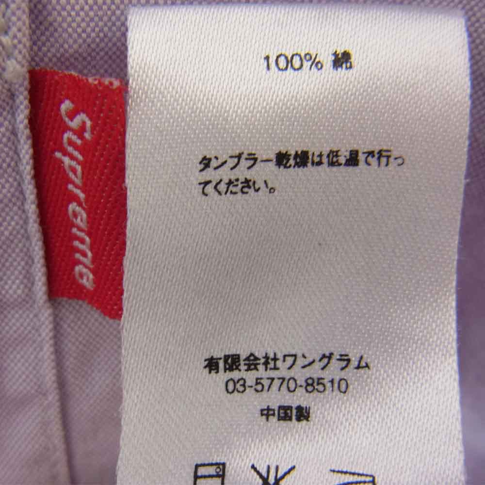 Supreme シュプリーム S/S Shirt 半袖 シャツ ライトパープル パープル系 S【中古】