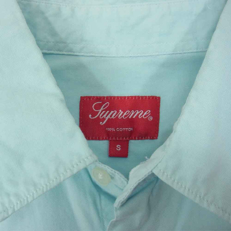 Supreme シュプリーム S/S Shirt 半袖 シャツ ライトブルー ライトブルー系 S【中古】