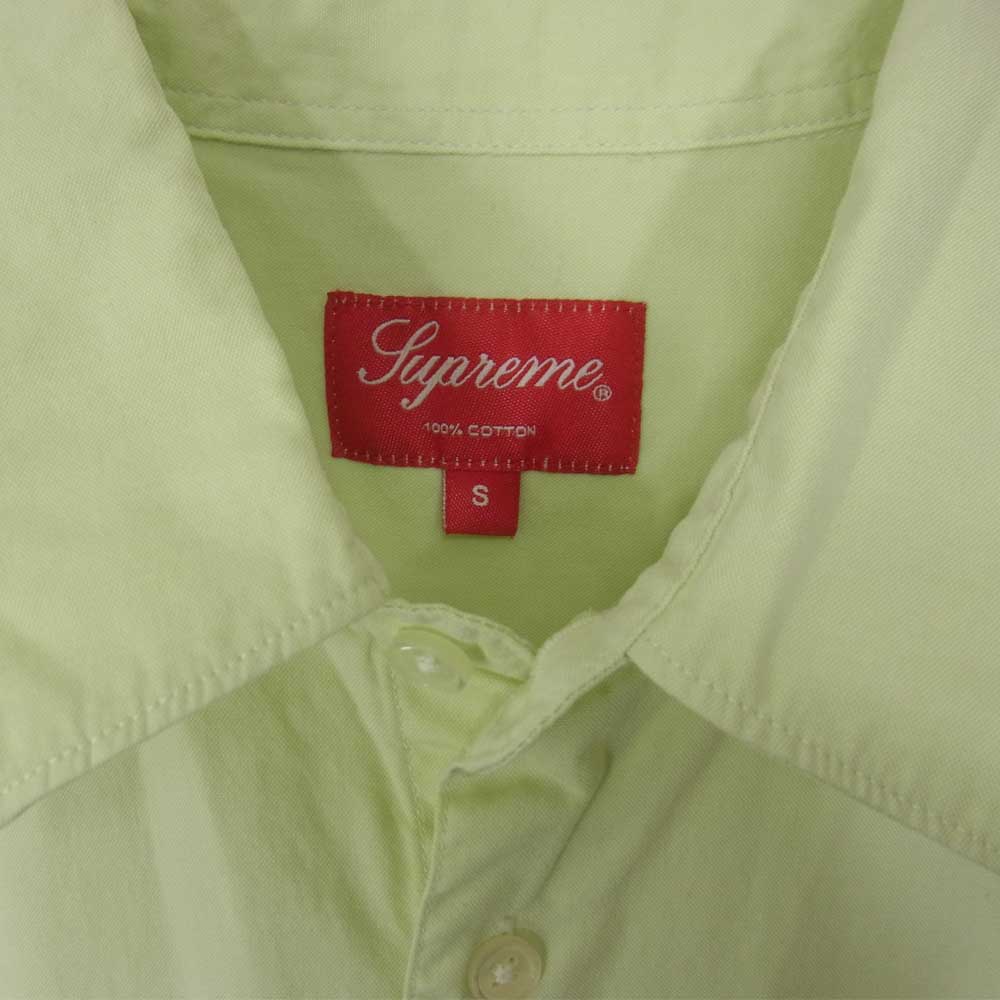Supreme シュプリーム S/S Shirt 半袖 シャツ ライトグリーン ライトグリーン系 S【中古】