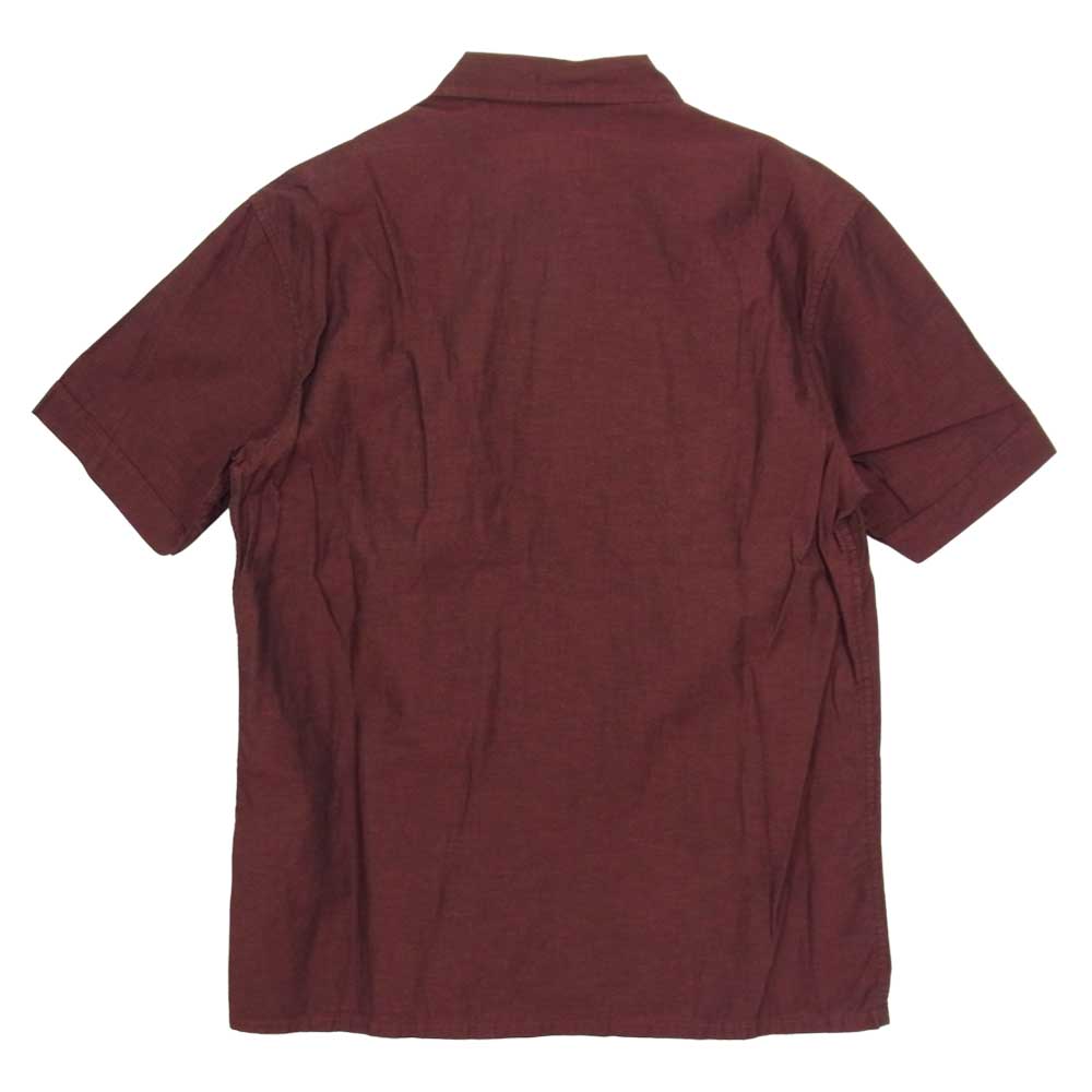 Supreme シュプリーム S/S Shirt 胸ポケット 半袖 シャツ レッド レッド系 ※光のあたり方によっては黒みがかった赤茶色のような色味です。 S【中古】