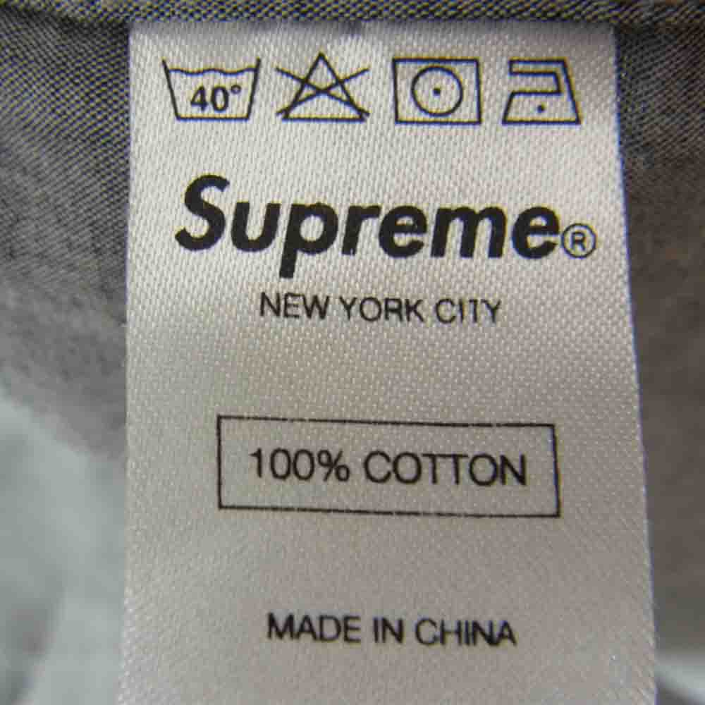 Supreme シュプリーム S/S Shirt 胸ポケット 半袖 シャツ グレー S【中古】