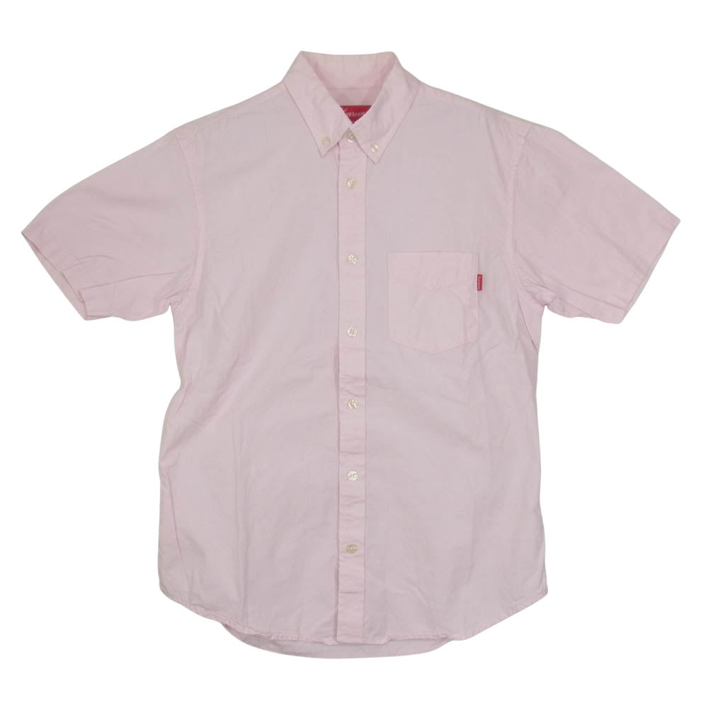 Supreme シュプリーム S/S Shirt 半袖 ボタンダウン シャツ ピンク ピンク系 S【中古】