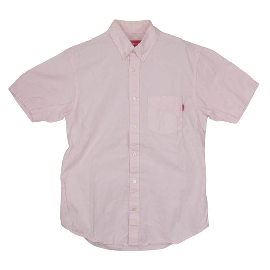 Supreme シュプリーム S/S Shirt 半袖 ボタンダウン シャツ ピンク ピンク系 S【中古】
