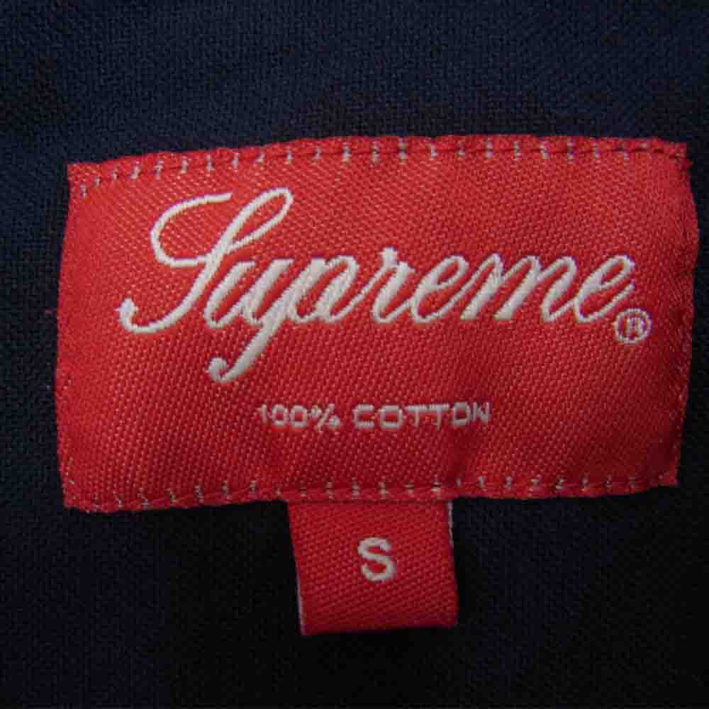 Supreme シュプリーム L/S Shirt ボタンダウン シャツ ネイビー系 S【中古】